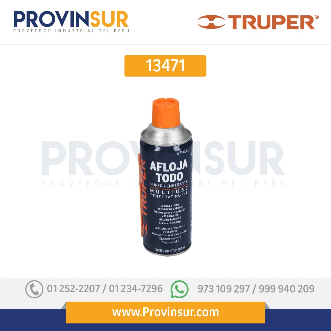 Aceites aflojatodo 13471 Truper