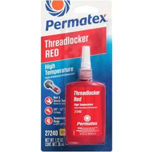 TRABADOR DE ROSCAS ROJO ALTA TEMPERATURA 36ML 27240 PERMATEX
